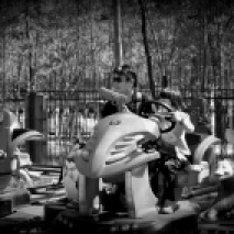 Gunned amusement park ride in Purple Bamboo