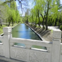 This canal goes leads to the Summer Palace and to the Beijing Zoo