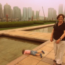Linda (& Dylan) in Xinghai Square