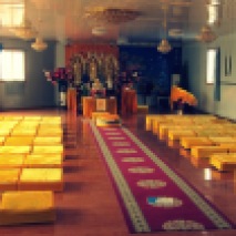 Buddhist temple meeting room